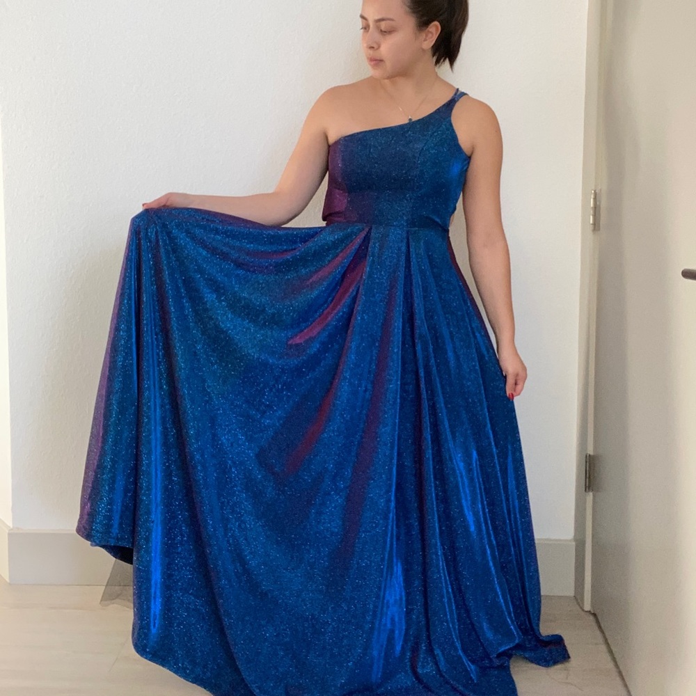 B Darlin blue dress size 2